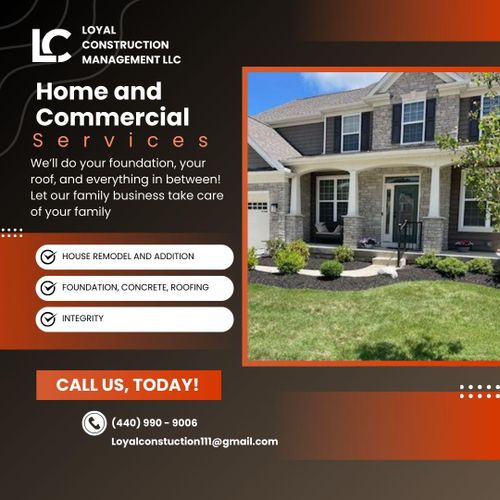 Concrete Services for Loyal Construction Management LLC in North Ridgeville, OH